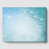 Waterverf zeester oceaan elegante strand bruiloft gastenboek (Achterkant)