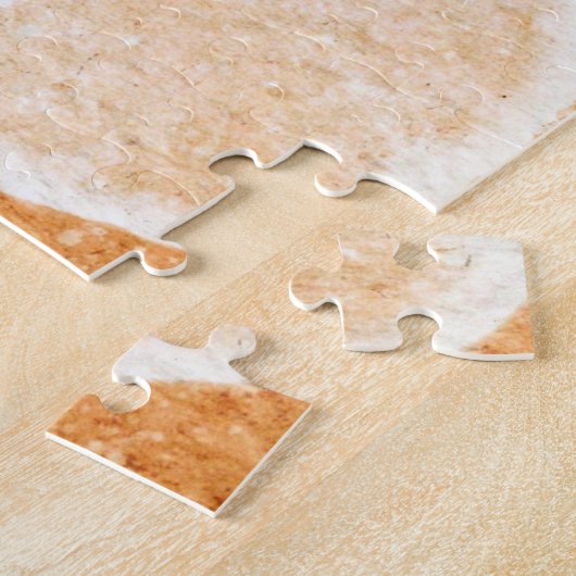 Waterverf zeester op het strand legpuzzel (Zijkant)