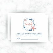 Waterverf Zeesterren Koraal Reef Luier Raffle Informatiekaartje