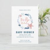 Waterverf Zeesterren Koraalrif Baby shower Kaart (Staand voorkant)