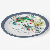 Waterverf Zeevruchten Kook Papieren Bordje (Gekanteld)