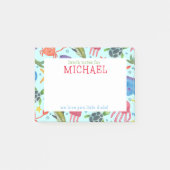 Waterverf Zeewezens Gepersonaliseerde Lunchbriefje Post-it® Notes (Voorkant)