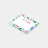 Waterverf Zeewezens Gepersonaliseerde Lunchbriefje Post-it® Notes (Schuin)