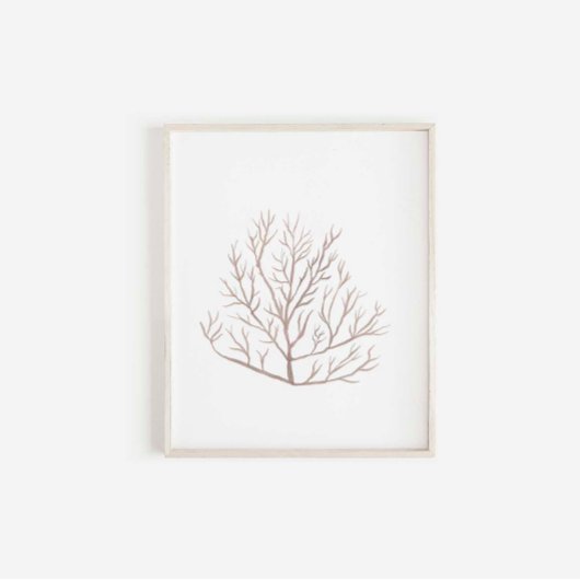 Waterverf zeewier print