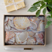 Waterverf zeezeilschelpen zeestrand tissuepapier (Geschenk)