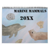 Waterverf zeezoogdieren kalender (Hoes)