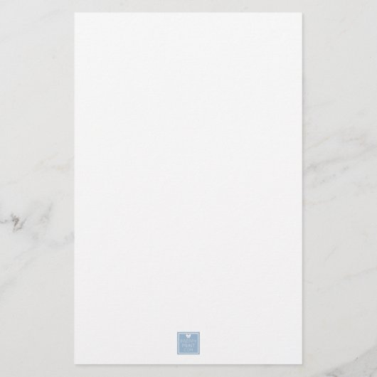 Waterverf Zeilboot Beach House Briefpapier (Achterkant)