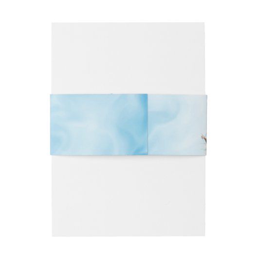 Waterverf zeilboot bruiloft uitnodigingen wikkel (Achterkant Voorbeeld)