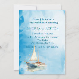 Waterverf Zeilboot Foto QR Code Repetitie Kaart