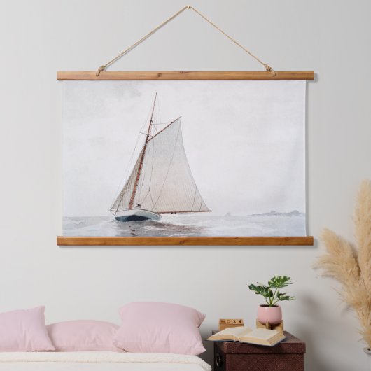  Waterverf Zeilboot Hangende Tapestry Hangend Wandkleed (Slaapkamer)