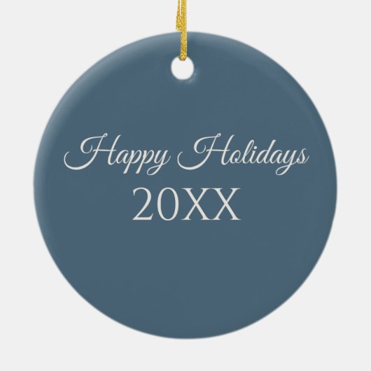 Waterverf zeilboot in een kerstkrans keramisch ornament (Achterkant)