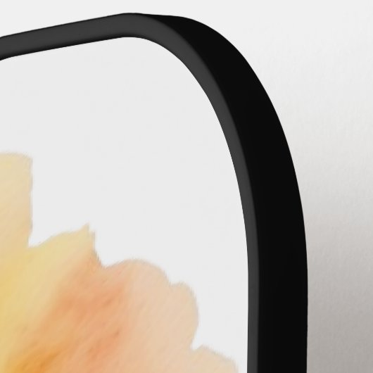 Waterverf zeilboot nautische zonsondergang oceaan pickleball paddle (Links Detail)