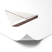 Waterverf  zeilboot poster (Hoek)