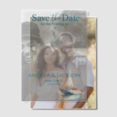 Waterverf Zeilboot Sla datum op Vellum Uitnodigingen (Offset (Koppel))