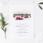 Waterverf Zeilboten Harbor Ocean Rehearsal Dinner Kaart<br><div class="desc">Waterverf Sailships Harbor Ocean Rehearsal Dinner Invitation - perfect voor een nautisch repetitief diner.</div>