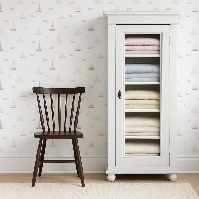 Waterverf Zeilboten kinder | kwekerij Behang (Creator heeft geüpload)