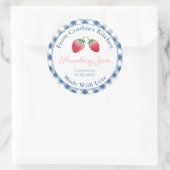 Waterverf Zelfgemaakte Aardbeien Jam Labels (Tas)