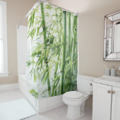 Waterverf Zen Bamboo Harmony Douchegordijn (In situ)