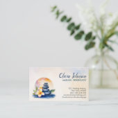 Waterverf Zen - Serenity Spa Visitekaartje (Staand voorkant)