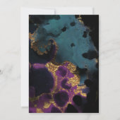 Waterverf Zestien Verjaardagsuitnodiging Kaart (Achterkant)