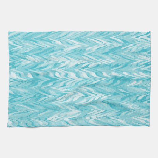 Waterverf Zigzag Patroon Theedoek (Horizontaal)