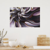 Waterverf Zijde Poster (Keuken)