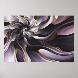 Waterverf Zijde Poster