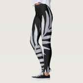 waterverf Zilveren Bladeren Leggings (Links)