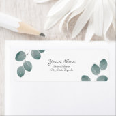 Waterverf Zilveren Dollar Eucalyptus Leaves Etiket (Insitu)