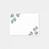 Waterverf Zilveren Dollar Eucalyptus Leaves Post-it® Notes (Voorkant)
