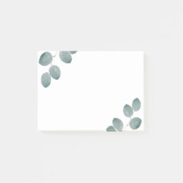 Waterverf Zilveren Dollar Eucalyptus Leaves Post-it® Notes