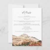 Waterverf Zion National Park trouwgegevens INVI Kaart (Voorkant)