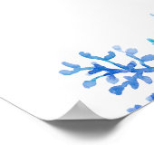 Waterverf Zitplaats zeewier Poster (Hoek)