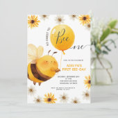 Waterverf zo lief om één verjaardagsfeestje te zij kaart (Staand voorkant)