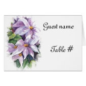 Waterverf zoals clematis (Voorkant Horizontaal)