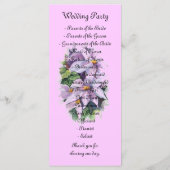 Waterverf zoals clematis programmakaart (Achterkant)