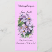 Waterverf zoals clematis programmakaart (Voorkant)