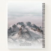 Waterverf zodat begint het avontuur douanetekst notitieboek (Achterkant)