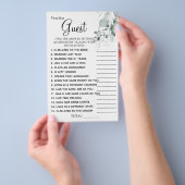 Waterverf Zoek de gamekaart van het gastVrijgezell Flyer (Hand)