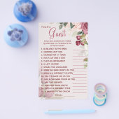 Waterverf Zoek de gamekaart van het gastVrijgezell Flyer (Enkel)