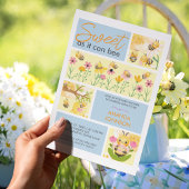 Waterverf Zoet als kan Schattige baby shower zijn Kaart