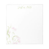 Waterverf zoete erwt notitieblok (Voorkant)