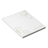 Waterverf zoete erwt notitieblok (Schuin)