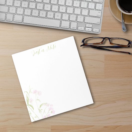 Waterverf zoete erwt notitieblok