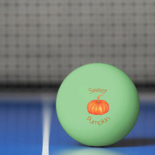Waterverf zoete oranje pompoen Ping Ball
