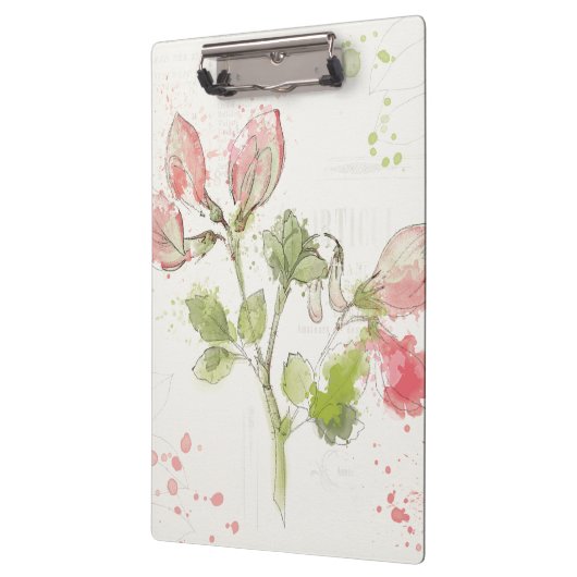 Waterverf zoete peul klembord (Links)