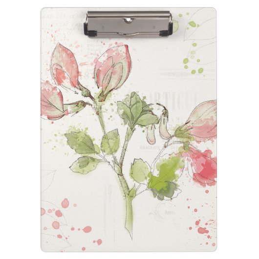 Waterverf zoete peul klembord (Voorkant)