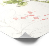 Waterverf zoete peul poster (Hoek)