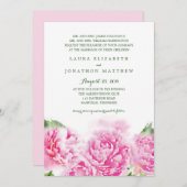 Waterverf zoete roze pinda's | Weddenschap Kaart (Voorkant / Achterkant)