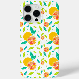 Waterverf Zoete Sinaasappels Patroon iPhone 15 Pro Max Hoesje